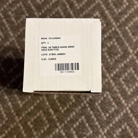 Starbucks New in Box Mango Gradient 16 oz. Vacuum Insulated Tumbler Travel Mug - Picture 9 of 11